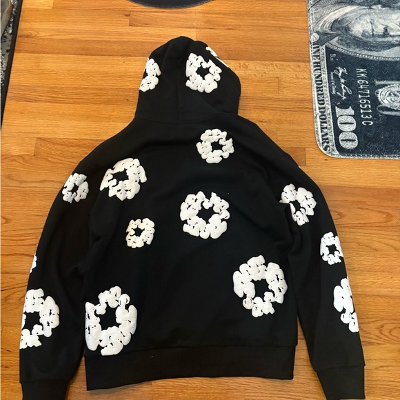 Black and White Patterned Men's Cardigan Sweater - Picture 2 of 4